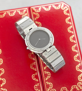 Cartier Santos Vendôme 8192 'Grey / Ghost Dial + 2025 Cartier Service Papers & Box'