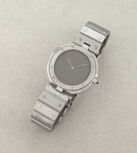 Cartier Santos Vendôme 8192 'Grey / Ghost Dial + 2025 Cartier Service Papers & Box'