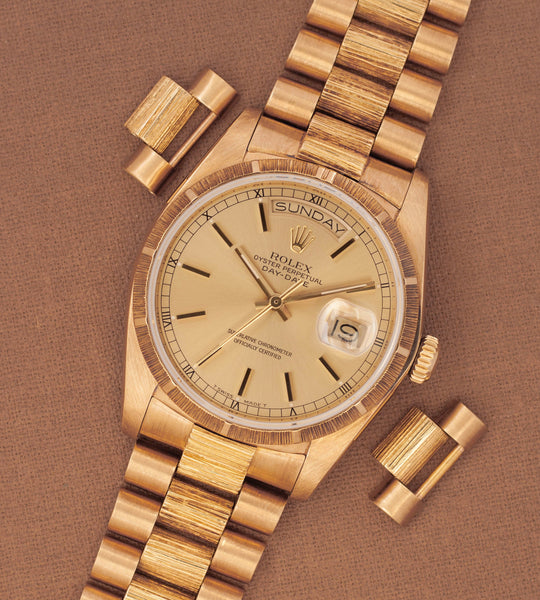 Rolex Day-Date 18078 'Bark-finish / Champagne dial' (1984)