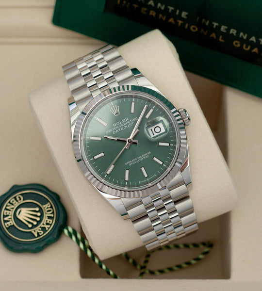 Rolex Datejust 126234 'Mint Green Dial' / Full-Set / Unworn (2025)