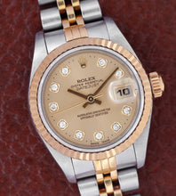 Afbeelding in Gallery-weergave laden, Rolex Lady-Datejust 69173 'Champagne Diamond Dial' (1997)
