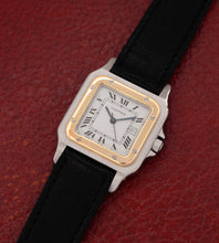 Afbeelding in Gallery-weergave laden, Cartier Santos Carrée 2961 'Leather Strap'
