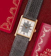 Afbeelding in Gallery-weergave laden, Cartier Tank Must de 'Grey Art Deco Dial' Ref. 520005 (LM) + Papers Ca. 1991
