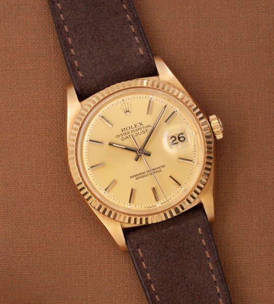 Rolex Datejust 1601/8 'Champagne Dial' 18K (Ca. 1973)