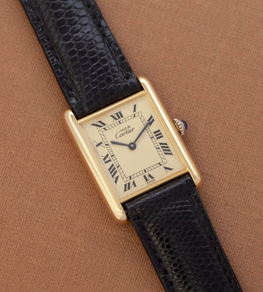 Cartier Tank Must de 'Roman Lemon Dial' (LM)
