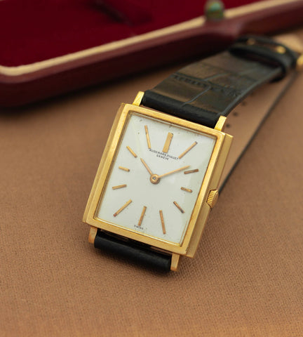 Audemars Piguet Vintage Tank Watch 18K Gold 1950s – 9/10 RSQ Manual Movement + Box