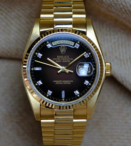 Rolex Day-Date 18038 'Brown Vignette' 1979'