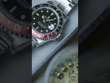 Load and play video in Gallery viewer, Rolex GMT-Master II 16710 Coke + Pepsi Inlay &#39;Cream Patina&#39; (1990)
