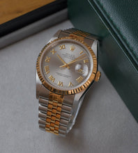 Load image into Gallery viewer, Rolex Datejust 16233 &#39;Slate Grey Roman&#39; 1996 (B+P)
