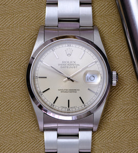 Rolex Datejust 16200 'Silver/Crème dial' 1998/1999