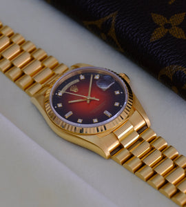 Rolex Day-Date 18238 'Red Vignette Dial'