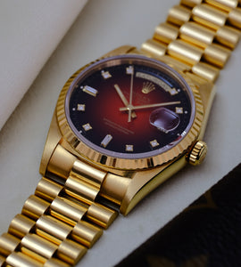 Rolex Day-Date 18238 'Red Vignette Dial'