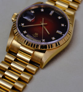 Rolex Day-Date 18238 'Red Vignette Dial'