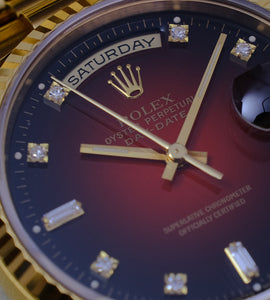 Rolex Day-Date 18238 'Red Vignette Dial'