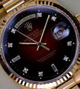 Rolex Day-Date 18238 'Red Vignette Dial'