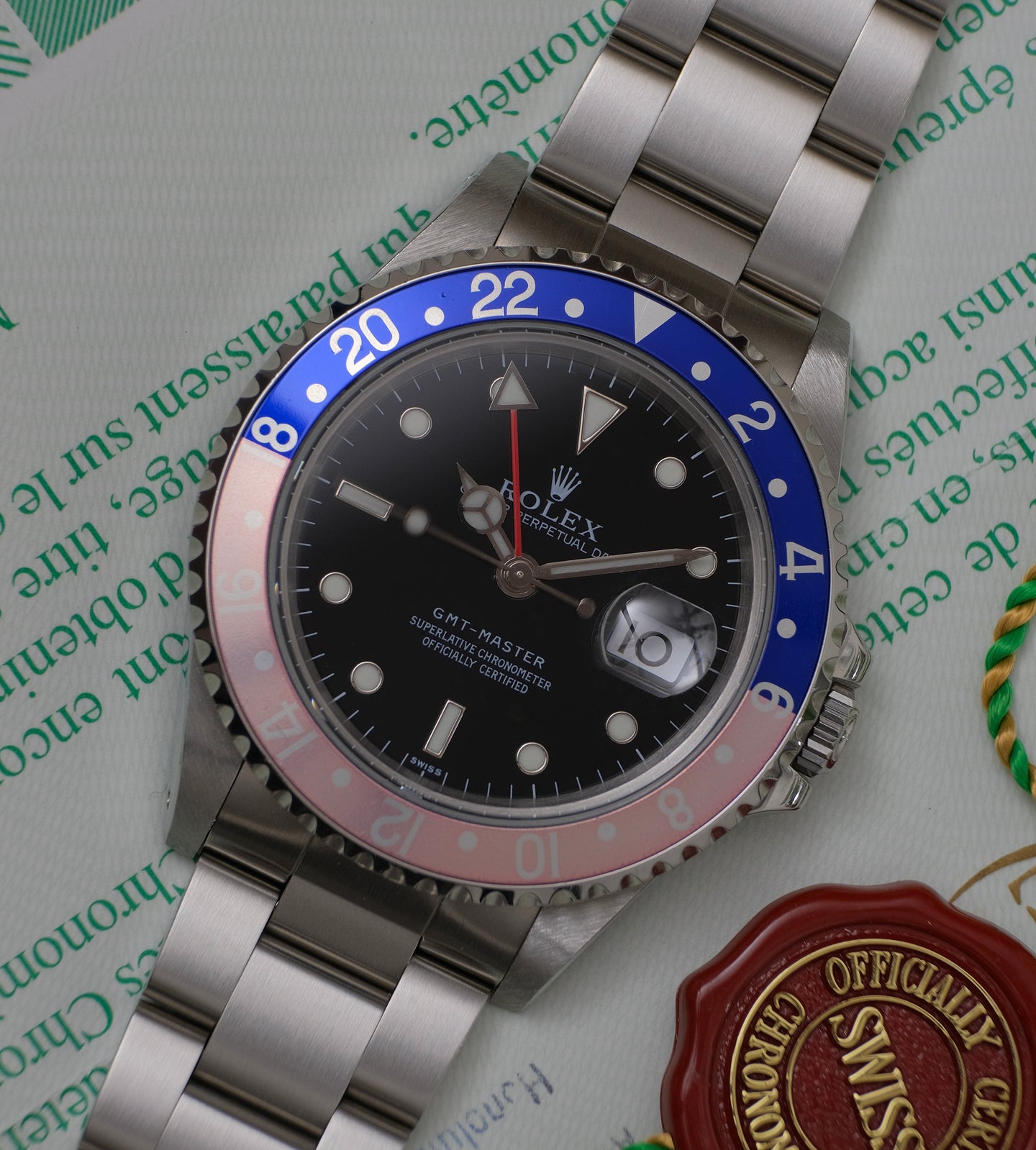 Rolex GMT-Master 16700 'Swiss Only' 1998 (Box+Papers) 'Faded Pepsi Bezel'