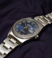 Load image into Gallery viewer, Rolex Datejust 16220 Blue Applied Roman Dial from 1999
