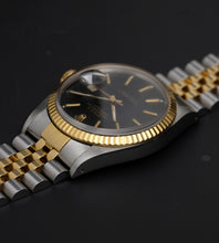 Load image into Gallery viewer, Rolex Datejust 16013 Black Tapestry Dial 1987
