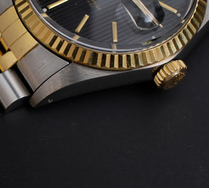 Rolex Datejust 16013 Black Tapestry Dial 1987