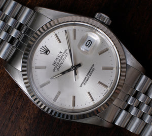 Rolex Datejust 16014 Silver Dial 1986