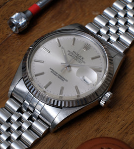 Rolex Datejust 16014 Silver Dial 1986