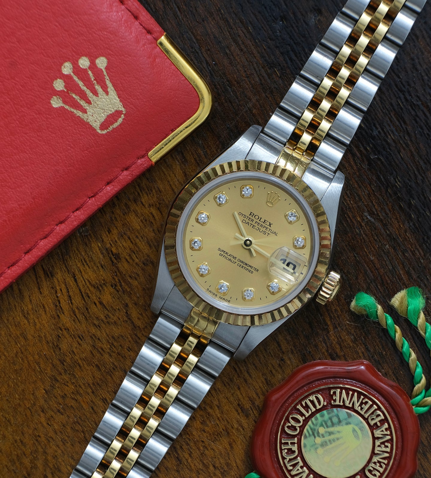 Rolex Lady-Datejust 69173 'Champagne Diamond Dial' 1998 (Full-Set)