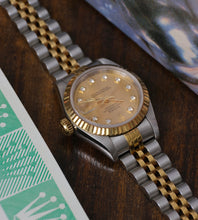 Load image into Gallery viewer, Rolex Lady-Datejust 69173 &#39;Champagne Diamond Dial&#39; 1998 (Full-Set)

