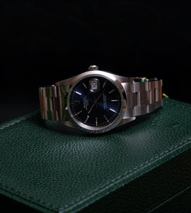Rolex Date 15200 Blue Dial 2000 + Box & Papers