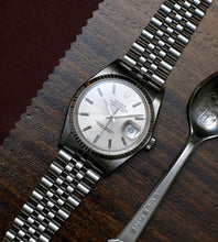 Load image into Gallery viewer, Rolex Datejust 16014 Silver Dial 1986
