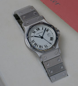 Cartier Santos Octagon 2965 + Box (unpolished)