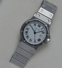 Afbeelding in Gallery-weergave laden, Cartier Santos Octagon 2965 + Box (unpolished)
