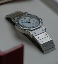 Load image into Gallery viewer, Cartier Santos Octagon 2965 Box + Service papers 90&#39;s (unpolished)
