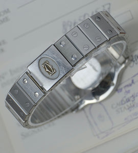 Cartier Santos Octagon 2965 + Box (unpolished)