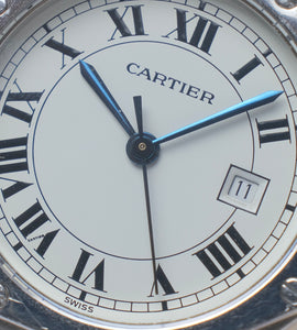 Cartier Santos Octagon 2965 + Box (unpolished)