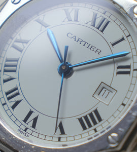 Cartier Santos Octagon 2965 + Box (unpolished)