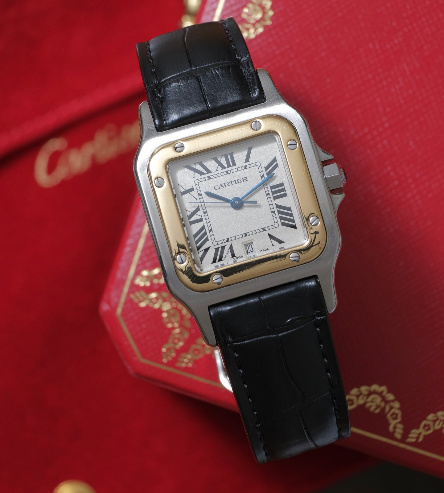 Cartier Santos Galbee + Box (90's)