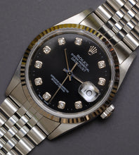 Load image into Gallery viewer, Rolex Datejust 16234 Black Diamond Dial 1996 (Box + Papers)
