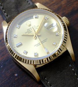 Rolex Day-Date 18038 'Champagne Diamond Dial' 1979